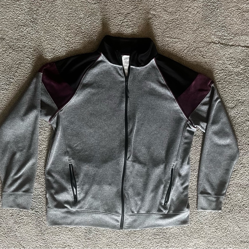 Pre-used Old Navy Black and Gray Active Jacket